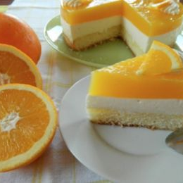 Receta de Pastel mousse gelatina de Naranja